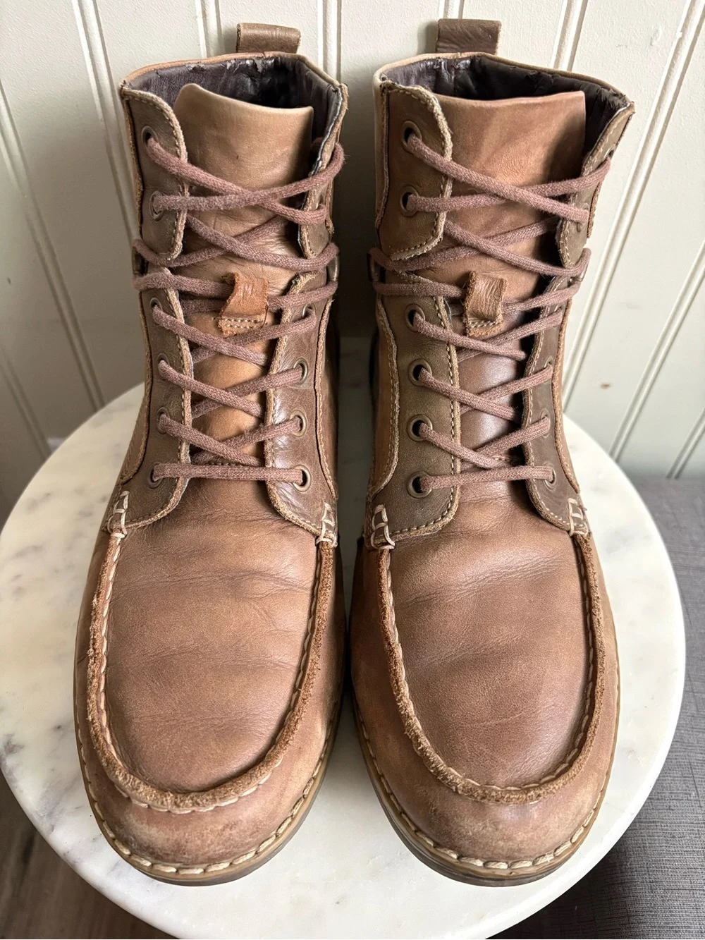 GBX Leather Layne Lace Up Chukka Works Boots Men’s 10 Brown Classic Outdoors